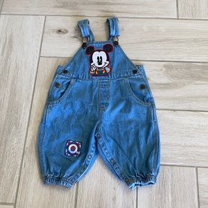 Vintage Mickey Mouse Overalls Walt Disney World